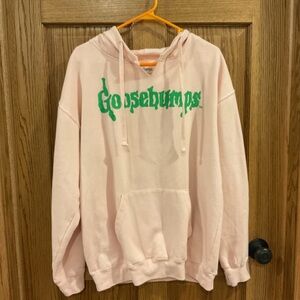 Goosebumps HorrorLand Pink Hoodie – Retro 90s-Inspired Graphic – Size Large